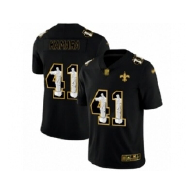 6861cdbeb1912_1 Men's New Orleans Saints #41 Alvin Kamara Black Jesus Faith Edition Limited Stitched Jersey