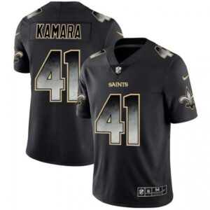 6861cdc7c4745_1 Men's New Orleans Saints #41 Alvin Kamara Black 2019 Smoke Fashion Limited Stitched NFL Jersey