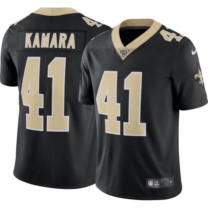 6861cdcae7dd3_1 Men's New Orleans Saints #41 Alvin Kamara Black 2019 100th Season Vapor Untouchable Limited Stitched NFL Jersey