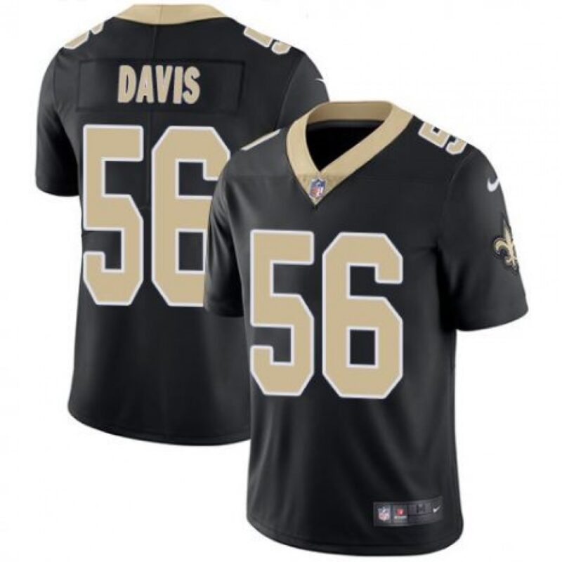 6861ce06a52b7_1 Men's New Orleans Saints #56 Demario Davis Black Vapor Untouchable Limited Stitched NFL Jersey