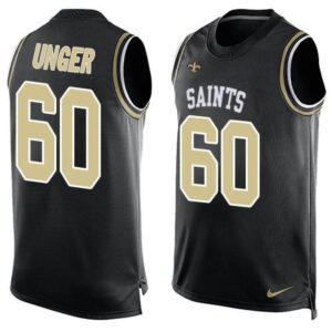 6861ce0ce4bd1_1 Saints #60 Max Unger Black Team Color Men's Stitched NFL Limited Tank Top Jersey