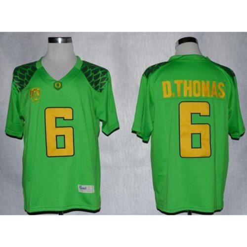 6861ce11b6b88_1 Ducks #6 De'Anthony Thomas Green Limited Stitched NCAA Jersey