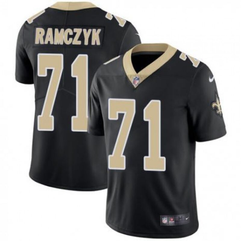6861ce1994507_1 Men's New Orleans Saints #71 Ryan Ramczyk Black Vapor Untouchable Limited Stitched NFL Jersey