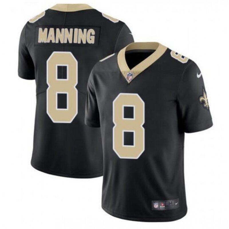 6861ce2cb0af0_1 Men's New Orleans Saints #8 Archie Manning 2021 Black Vapor Untouchable Limited Stitched Jersey