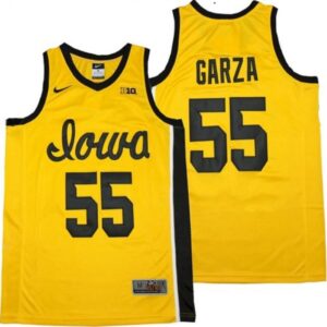 6861ce2d8957f_1 Men's Iowa Hawkeyes #55 Luka Garza Yellow Basketball Stitched Jersey