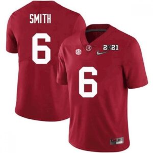 6861ce3d86f9f_1 Men's Alabama Crimson Tide #6 DeVonta SmithRed 2021 National Champions Stitched Jersey