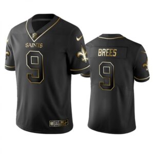 6861ce470d50d_1 Men's New Orleans Saints #9 Drew Brees Black 2019 Golden Edition Limited Stitched NFL Jersey