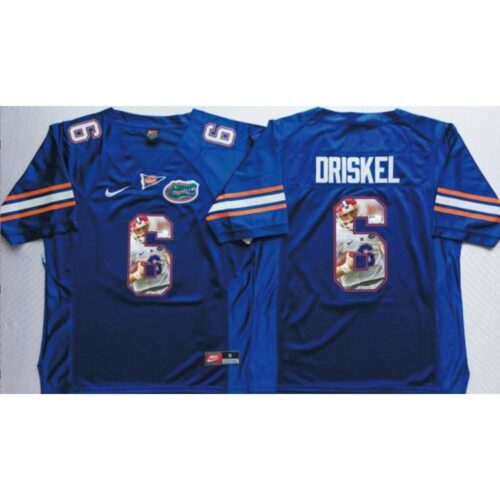 6861ce4cda1f3_1 Gators #6 Jeff Driskel Blue Player Fashion Stitched NCAA Jersey
