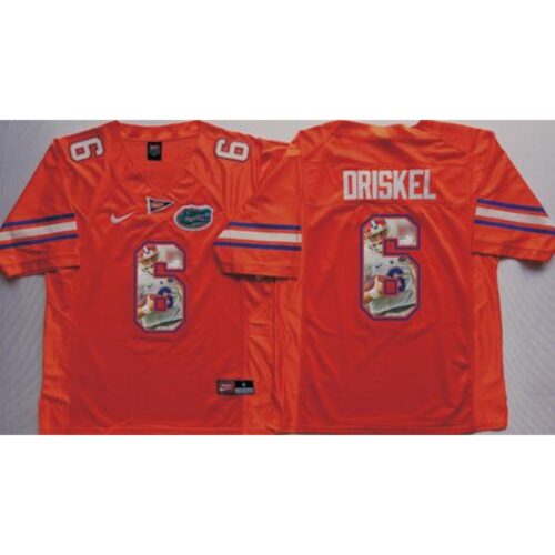 6861ce53520e2_1 Gators #6 Jeff Driskel Orange Player Fashion Stitched NCAA Jersey