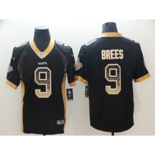 6861ce53c41ed_1 Men's New Orleans Saints #9 Drew Brees Black 2018 Drift Fashion Color Rush Limited Stitched NFL Jersey