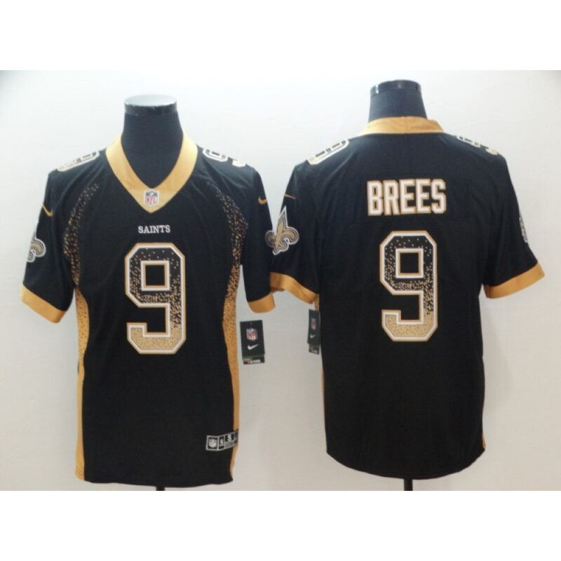 6861ce53c41ed_1 Men's New Orleans Saints #9 Drew Brees Black 2018 Drift Fashion Color Rush Limited Stitched NFL Jersey