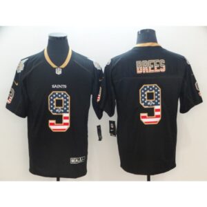 6861ce57005e5_1 Men's New Orleans Saints #9 Drew Brees Black 2018 USA Flag Color Rush Limited Fashion NFL Stitched Jersey