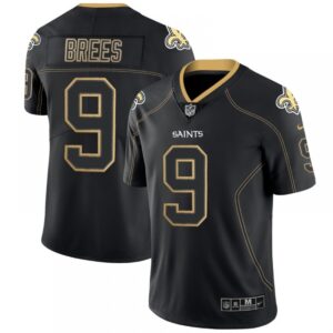 6861ce5d4cc87_1 Men's New Orleans Saints #9 Drew Brees Black 2018 Lights Out Color Rush Limited Stitched NFL Jersey