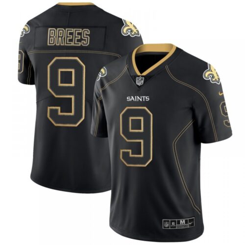 6861ce5d4cc87_1 Men's New Orleans Saints #9 Drew Brees Black 2018 Lights Out Color Rush Limited Stitched NFL Jersey