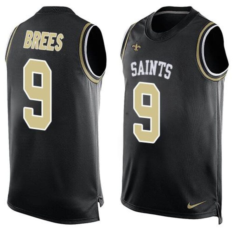 6861ce63b79f6_1 Saints #9 Drew Brees Black Team Color Men's Stitched NFL Limited Tank Top Jersey