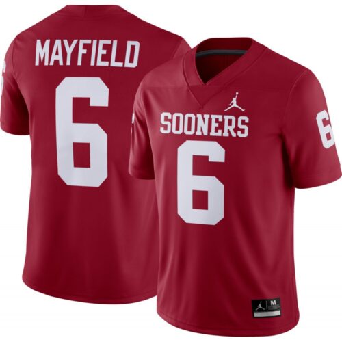 6861ce66876b9_1 Men's Oklahoma Sooners #6 Baker Mayfield Red Game NCAA Jersey