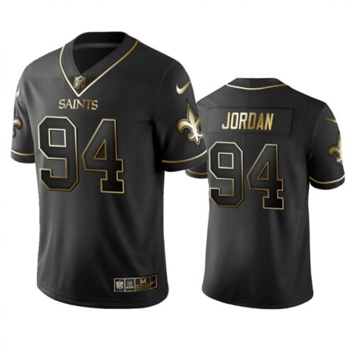 6861ce66e955d_1 Men's New Orleans Saints #94 Cameron Jordan Black 2019 Golden Edition Limited Stitched NFL Jersey