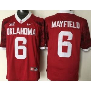 6861ce69a50ae_1 Sooners #6 Baker Mayfield Red New XII Stitched NCAA Jersey