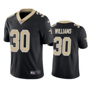 6861ce7d2e71a_1 Men's New Orleans Saints #30 Jamaal Williams Black Vapor Untouchable Stitched Football Jersey