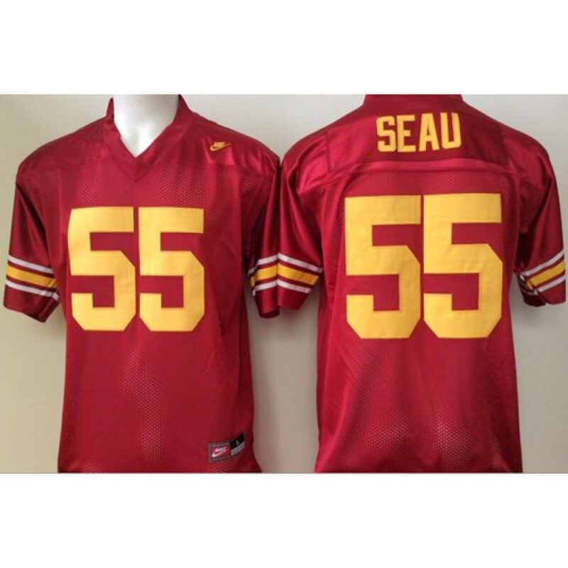6861ce96609f0_1 Trojans #55 Junior Seau Red Stitched NCAA Jersey