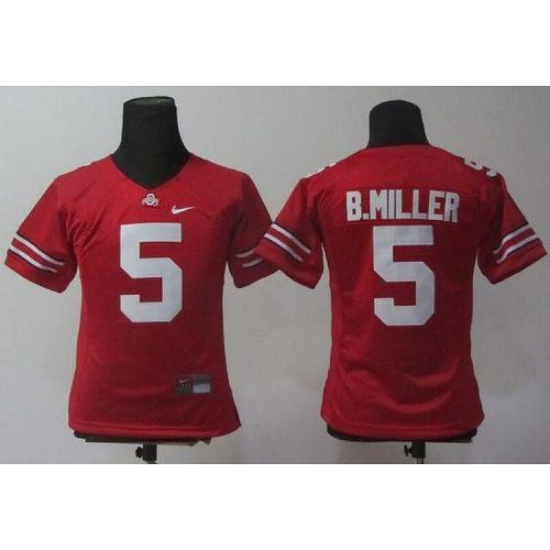 6861cec04f235_1 Buckeyes #5 Braxton Miller Red Women's Stitched NCAA Jersey