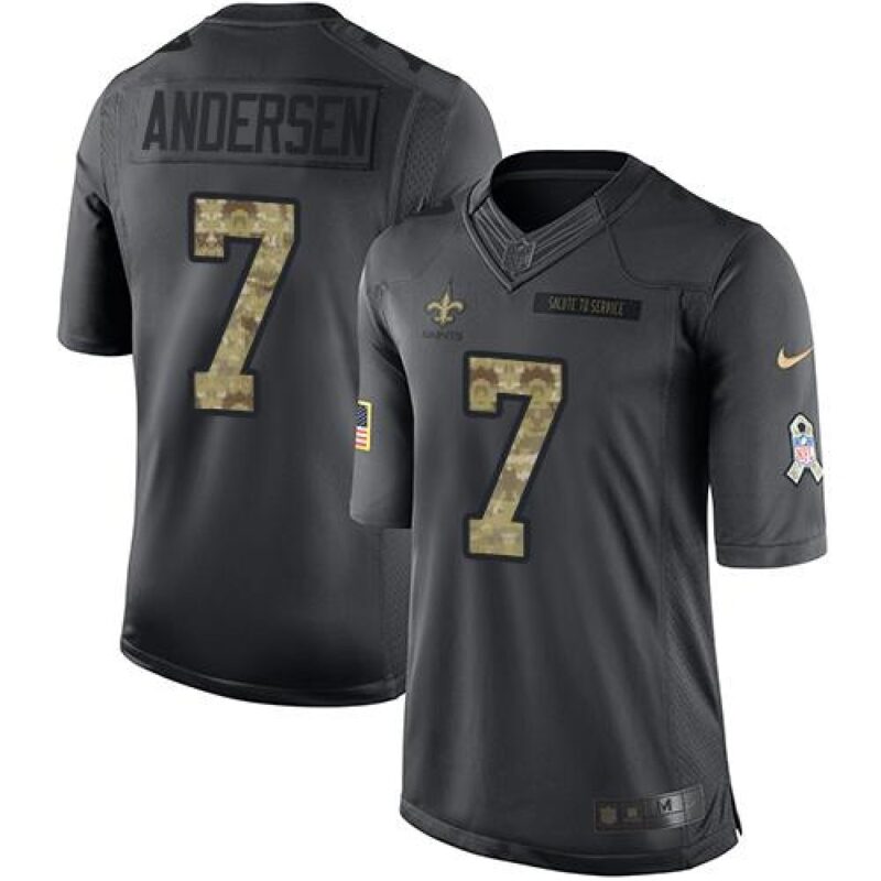 6861cec055752_1 Saints #7 Morten Andersen Black Men's Stitched NFL Limited 2016 Salute To Service Jersey
