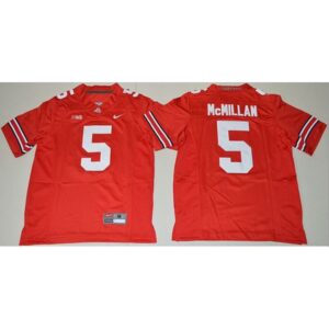 6861cec976f61_1 Buckeyes #5 Raekwon McMillan Red Stitched Youth NCAA Jersey