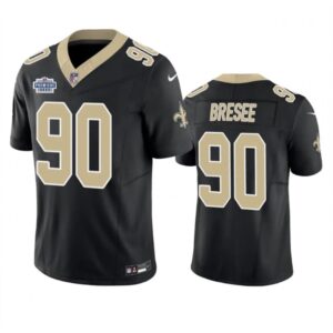 6861cecd02b59_1 Men's New Orleans Saints #90 Bryan Bresee Black 2023 F.U.S.E. With Prem1ere Patch Vapor Untouchable Limited Stitched Football Jersey
