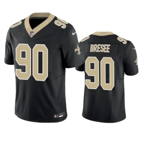 6861ced016232_1 Men's New Orleans Saints #90 Bryan Bresee Black 2023 F.U.S.E. Vapor Untouchable Limited Stitched Jersey