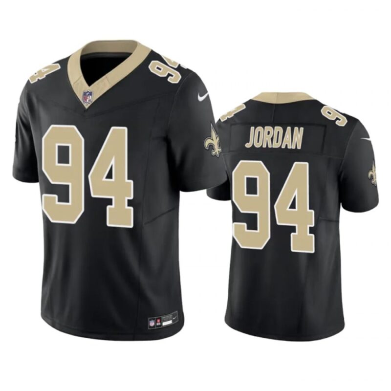 6861ced99741f_1 Men's New Orleans Saints #94 Cameron Jordan Black 2023 F.U.S.E. Vapor Untouchable Limited Stitched Jersey