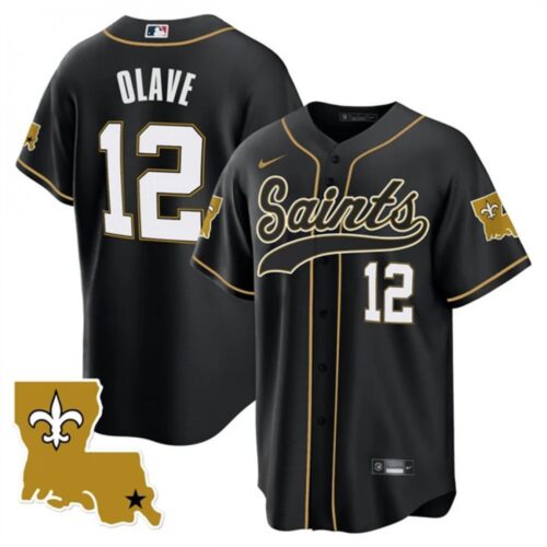 6861cedcb8cfd_1 Men's New Orleans Saints #12 Chris Olave Black 1987 Legacy Cool Base Stitched Baseball Jersey