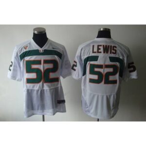 6861ceec0e1c5_1 Hurricanes #52 Ray Lewis White Stitched NCAA Jerseys