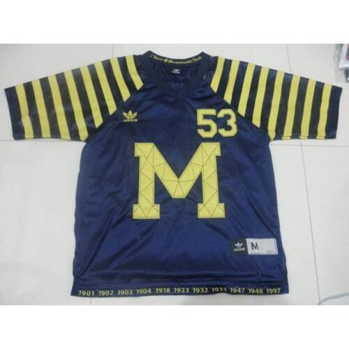 Wolverines #53 Michigan Blue Under The Lights Stitched NCAA Jersey