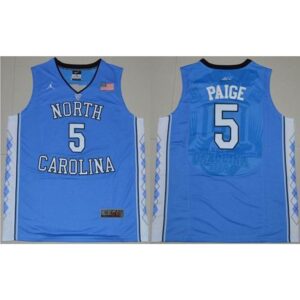 6861cefb57abb_1 North Carolina #5 Marcus Paige Blue Basketball Stitched NCAA Jersey
