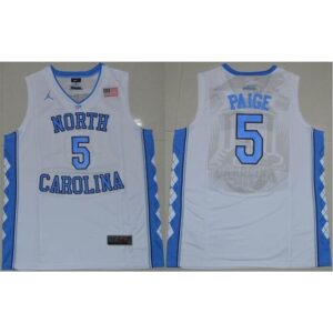 6861cf0196e02_1 North Carolina #5 Marcus Paige White Basketball Stitched NCAA Jersey