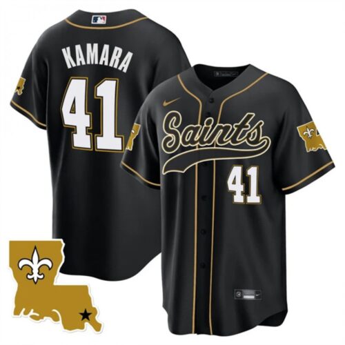 6861cf0483336_1 Men's New Orleans Saints #41 Alvin Kamara Black 1987 Legacy Cool Base Stitched Baseball Jersey