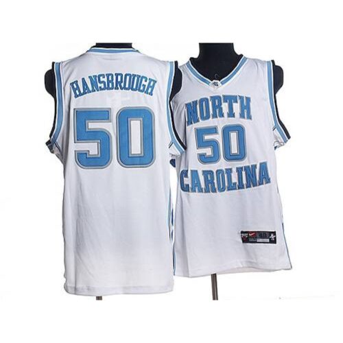 6861cf0b1fc83_1 North Carolina #50 Tyler Hansbrough White Stitched NCAA Jersey