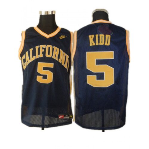 6861cf2b9623a_1 Golden Bears #5 Jason Kidd Blue Basketball Stitched NCAA Jersey