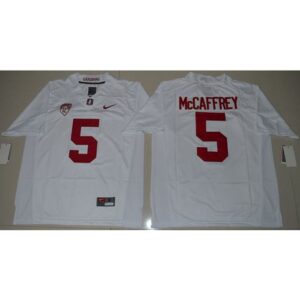 6861cf3e73b44_1 Cardinal #5 Christian McCaffrey White Stitched NCAA Jersey