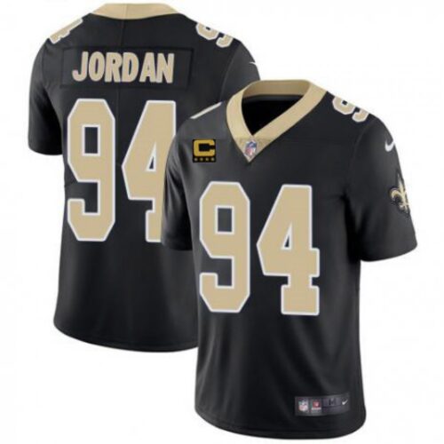 6861cf5844d37_1 Men's New Orleans Saints #94 Cameron Jordan 2022 Black With 4-star C Patch Stitched Jersey