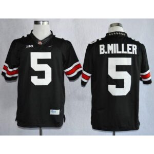 6861cf5b194a9_1 Buckeyes #5 Braxton Miller Black Limited Stitched NCAA Jersey