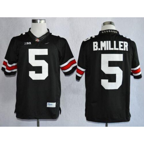 6861cf5b194a9_1 Buckeyes #5 Braxton Miller Black Limited Stitched NCAA Jersey