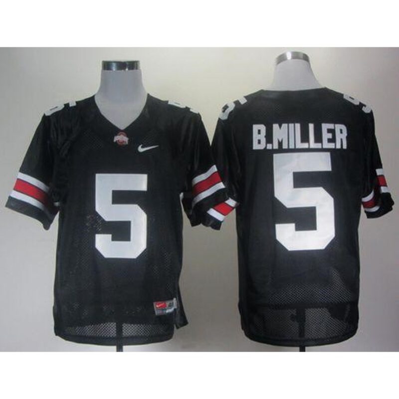 6861cf5e4b092_1 Buckeyes #5 Braxton Miller Black Stitched NCAA Jersey
