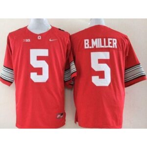 6861cf6eaf6f4_1 Buckeyes #5 Braxton Miller Red Limited Stitched NCAA Jersey