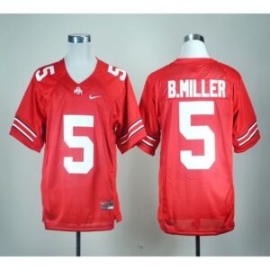 6861cf75276f9_1 Buckeyes #5 Braxton Miller Red Stitched NCAA Jersey