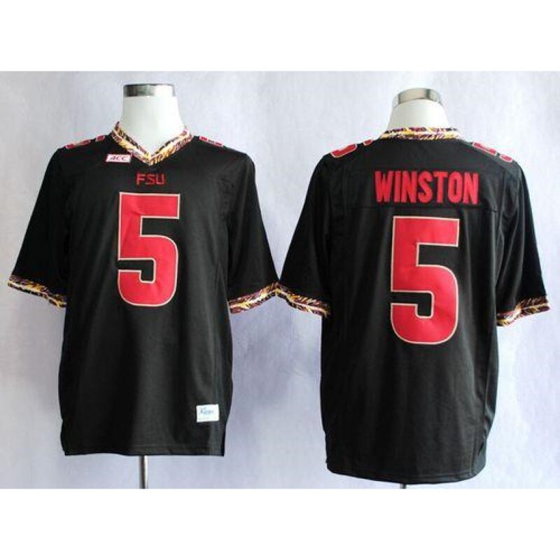 6861cf7e8a50d_1 Seminoles #5 Jameis Winston Black Stitched NCAA Jersey