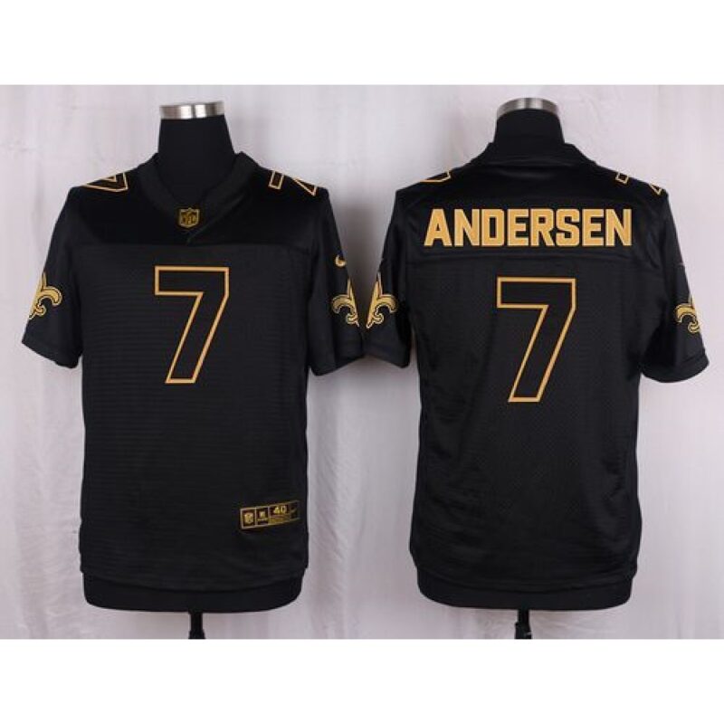 6861cf7ea9937_1 Saints #7 Morten Andersen Black Men's Stitched NFL Elite Pro Line Gold Collection Jersey