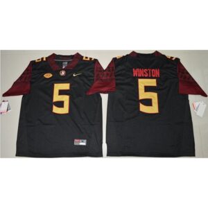 6861cf81c88bd_1 Seminoles #5 Jameis Winston Black Stitched NCAA Limited Jersey