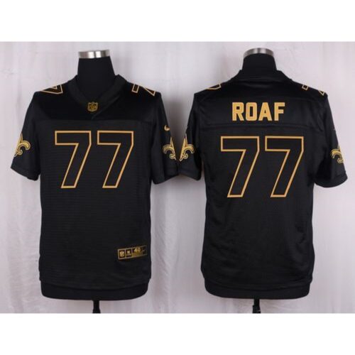6861cf81eaa79_1 Saints #77 Willie Roaf Black Men's Stitched NFL Elite Pro Line Gold Collection Jersey