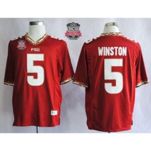 6861cf8505da3_1 Seminoles #5 Jameis Winston Red 2014 BCS Bowl Patch Stitched NCAA Jersey